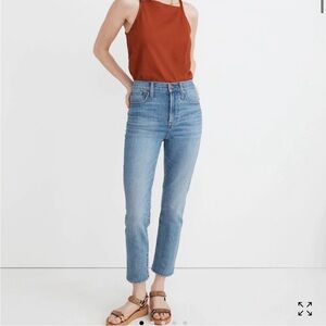Madewell The Perfect Vintage Crop ripped Jean